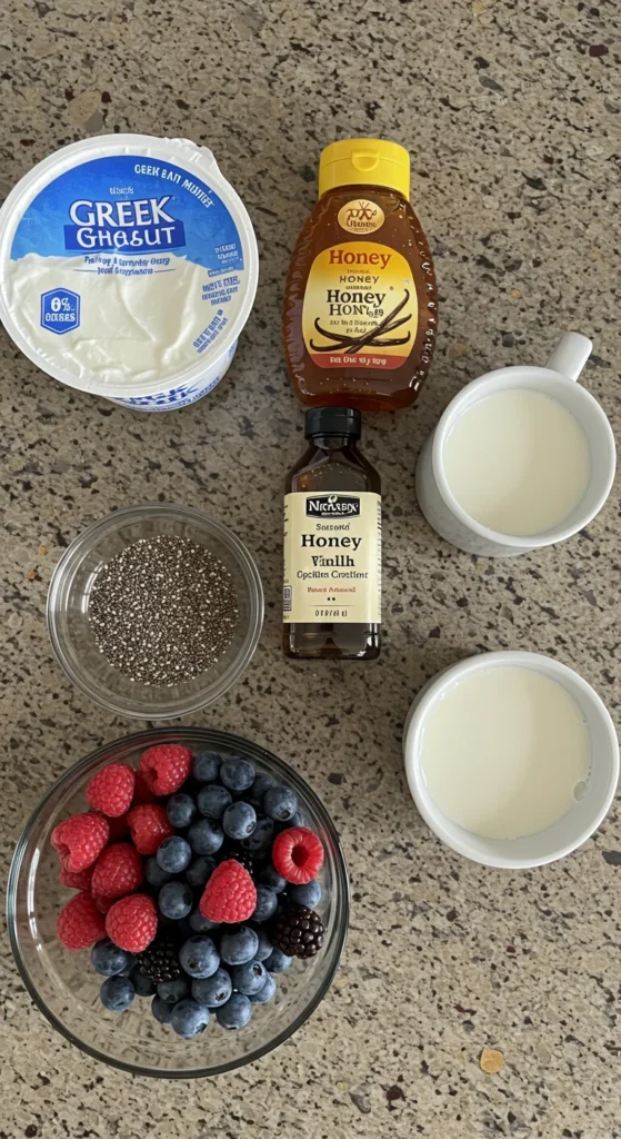 Greek Yogurt Chia Pudding (240 Calories, 20g Protein)
