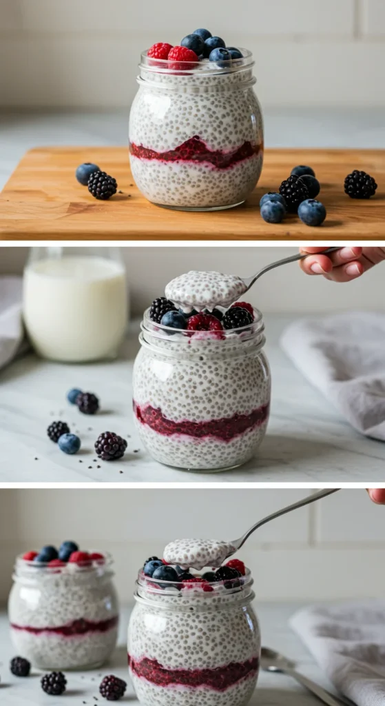 Greek Yogurt Chia Pudding (240 Calories, 20g Protein)