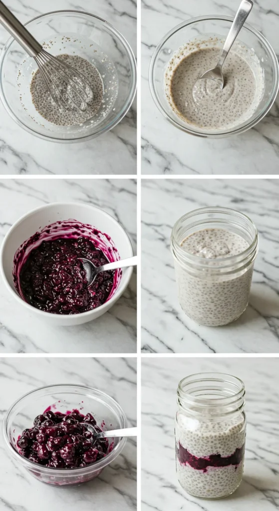 Lemon Blueberry Chia Pudding (195 Calories, 13g Protein)