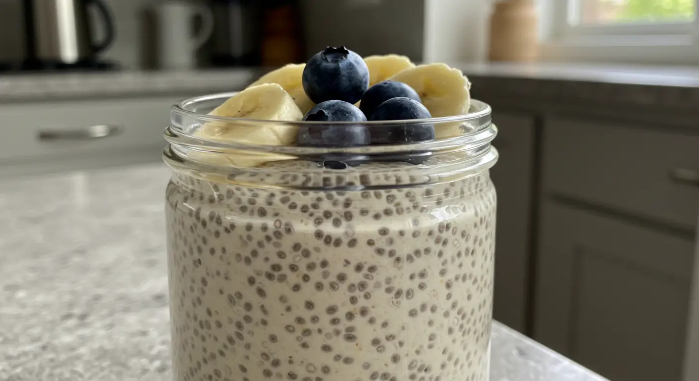 Vanilla Chia Pudding – 4 Ingredients! (180 Calories, 11g Protein)