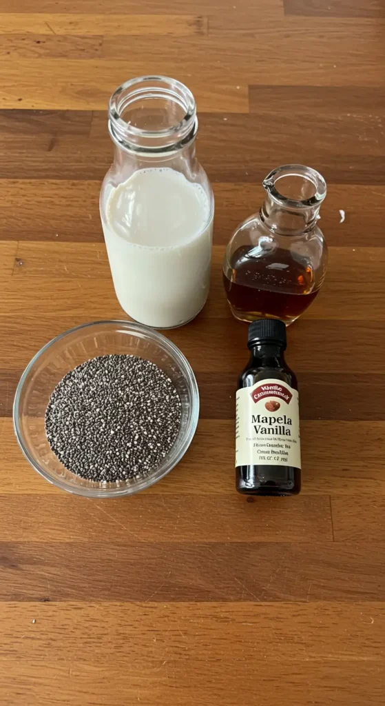 Vanilla Chia Pudding – 4 Ingredients! (180 Calories, 11g Protein)