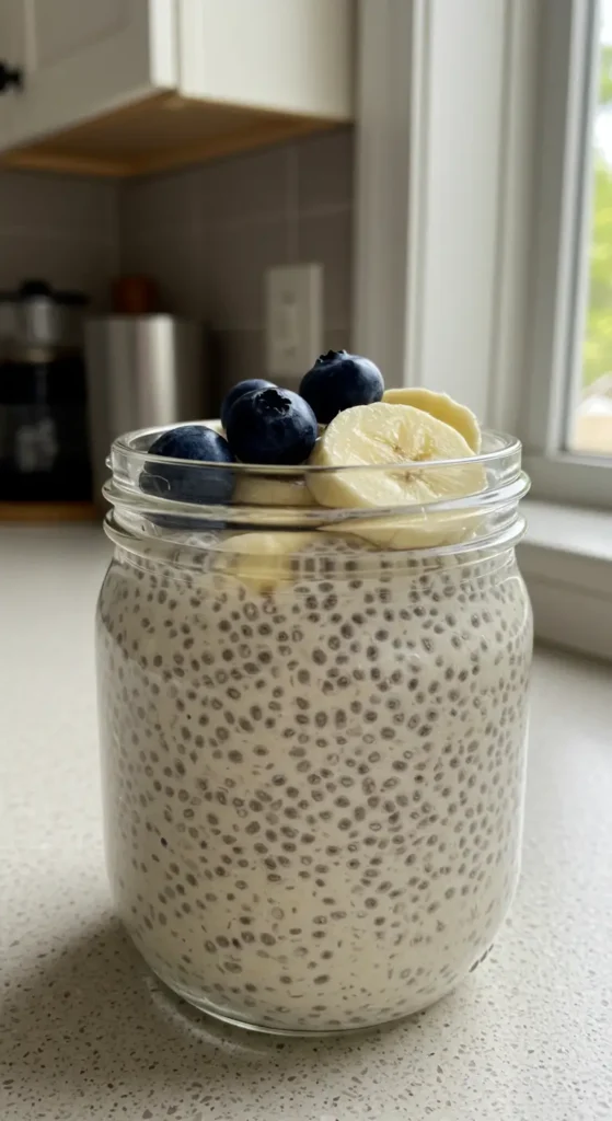 Vanilla Chia Pudding – 4 Ingredients! (180 Calories, 11g Protein)