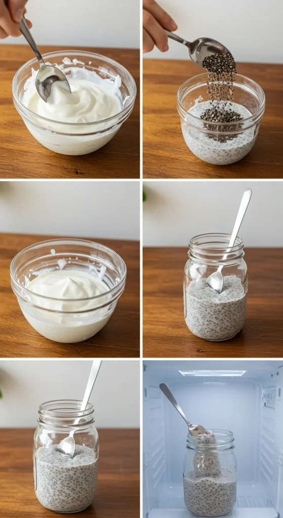 Vanilla Greek Yogurt Chia Pudding (250 Calories, 25g Protein)
