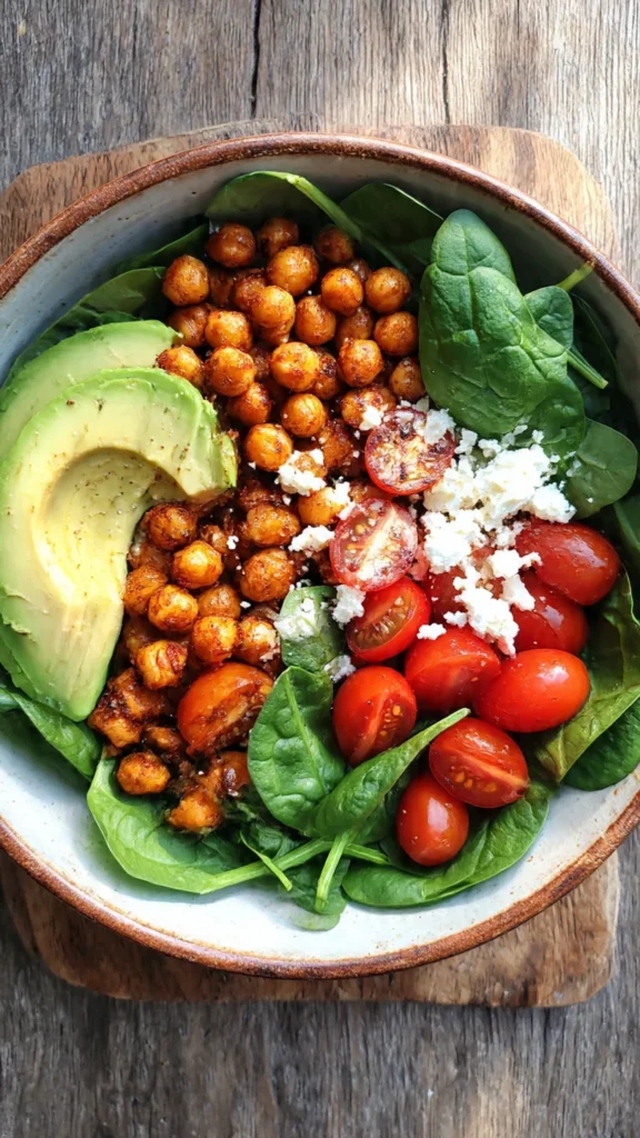 Chickpea and Veggie Breakfast Bowl