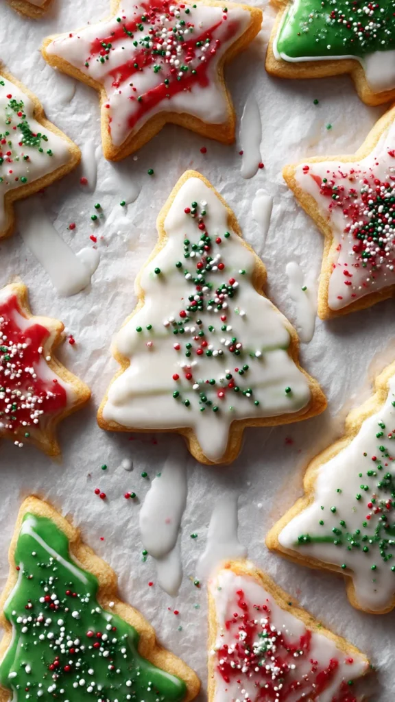 11. Iced Christmas Sugar Cookies (Thin Glaze Style)