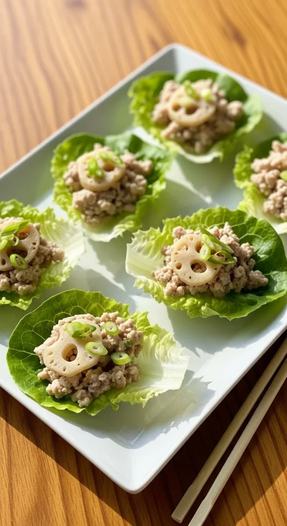 Asian-Inspired Chicken Lettuce Wraps