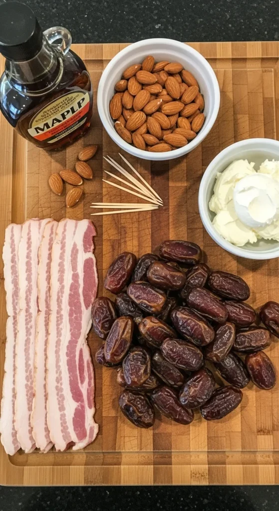Bacon-Wrapped Dates – Sweet and Savory Christmas Finger Foods for Parties