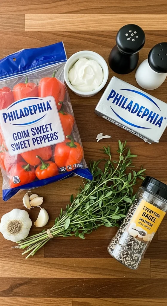 Cream Cheese Stuffed Mini Peppers – Colorful and Crunchy Christmas Finger Foods