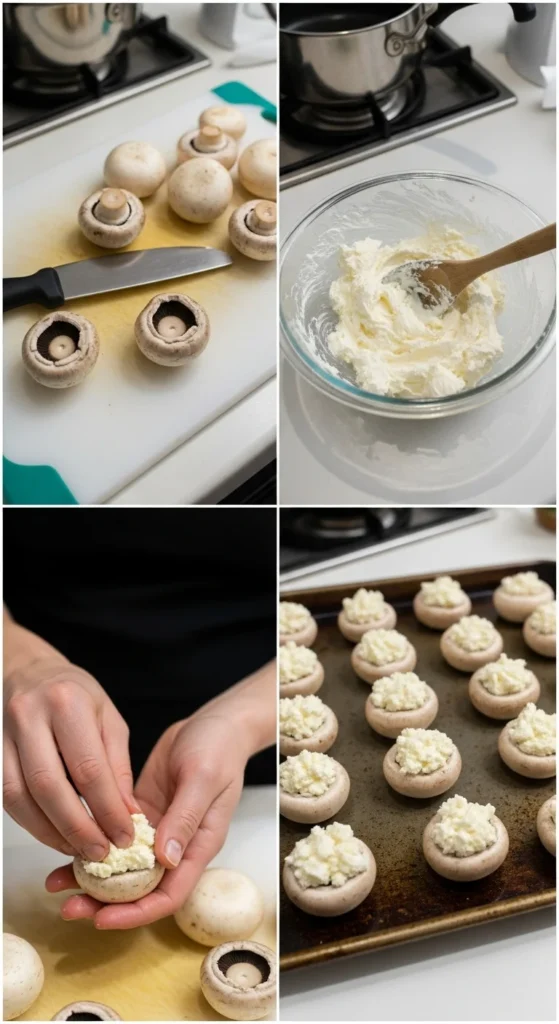 Creamy Stuffed Mushrooms – Easy Make-Ahead Christmas Appetizer Recipe