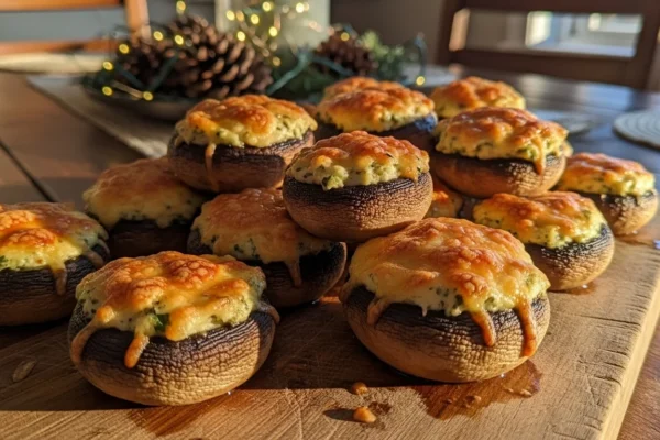 Creamy Stuffed Mushrooms – Easy Make-Ahead Christmas Appetizer Recipe
