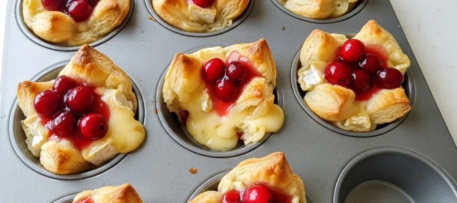 Festive Cranberry Brie Bites – The Easiest 3-Ingredient Christmas Appetizer Everyone Loves