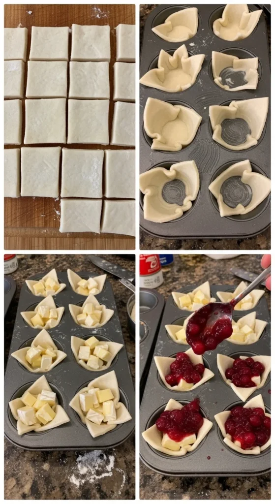 Festive Cranberry Brie Bites – The Easiest 3-Ingredient Christmas Appetizer Everyone Loves