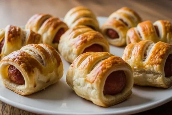 Golden Mini Sausage Rolls – Flaky Puff Pastry Christmas Appetizer Everyone Craves