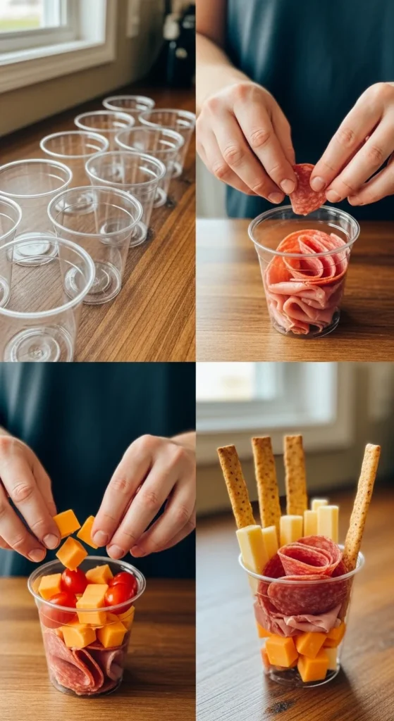 Individual Charcuterie Cups – Classy Christmas Finger Food Appetizer