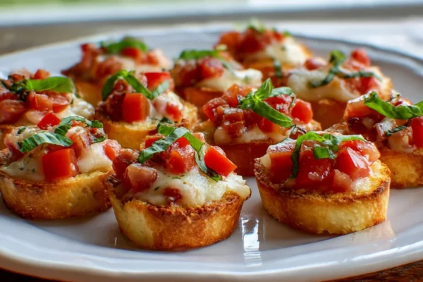 Mini Bruschetta Bites – Easy Christmas Finger Food Packed with Flavor