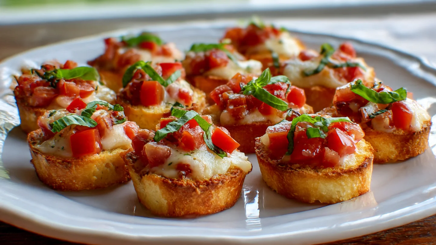 Mini Bruschetta Bites – Easy Christmas Finger Food Packed with Flavor