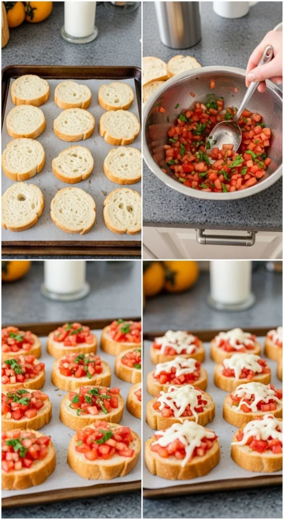 Mini Bruschetta Bites – Easy Christmas Finger Food Packed with Flavor