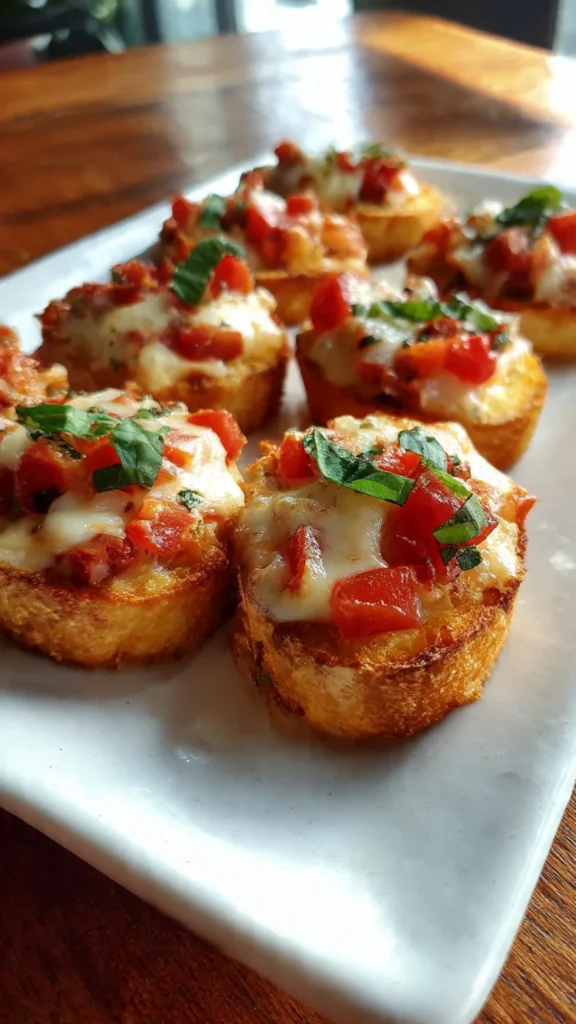 Mini Bruschetta Bites – Easy Christmas Finger Food Packed with Flavor