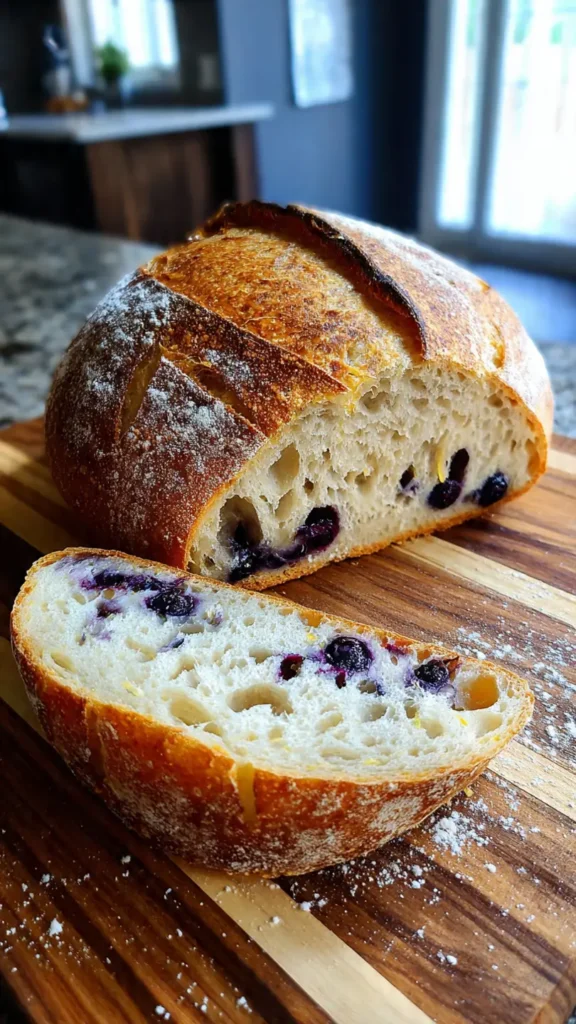 1. Classic Lemon Blueberry Sourdough Bread Recipe (The Gateway Drug)