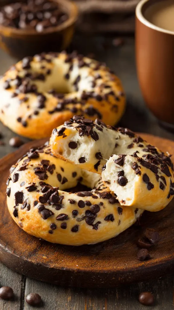 12. Chocolate Chip Protein Bagels (Because Why Not)
