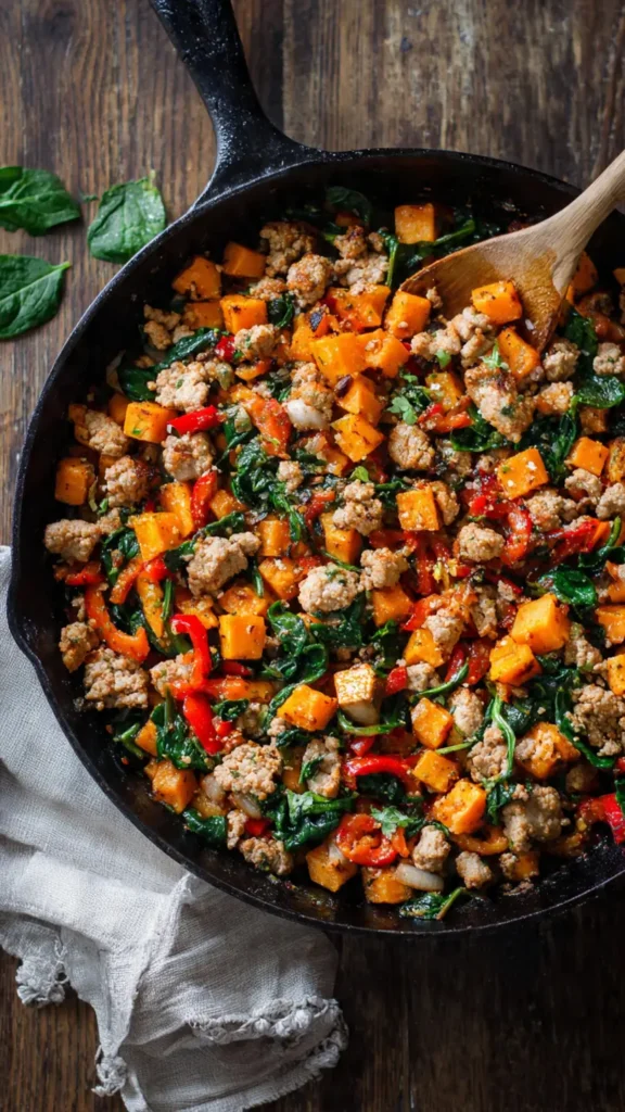 2. Ground Turkey and Sweet Potato Skillet (The One I Actually Crave)