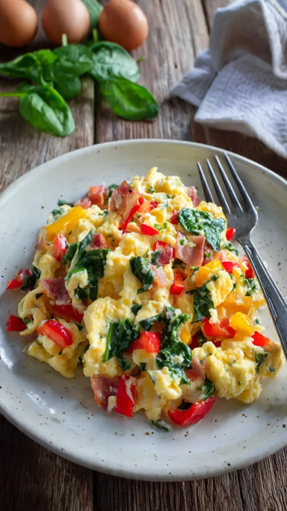 2. Scrambled Eggs with Whatever Vegetables Are About to Go Bad