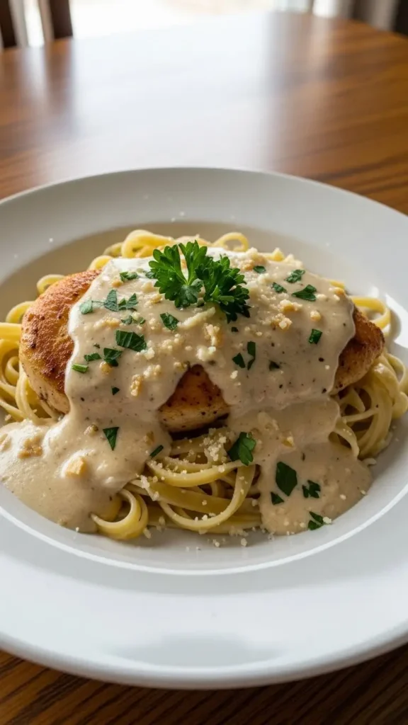 3. Creamy Garlic Parmesan Chicken (When You Want to Feel Fancy But Aren't)