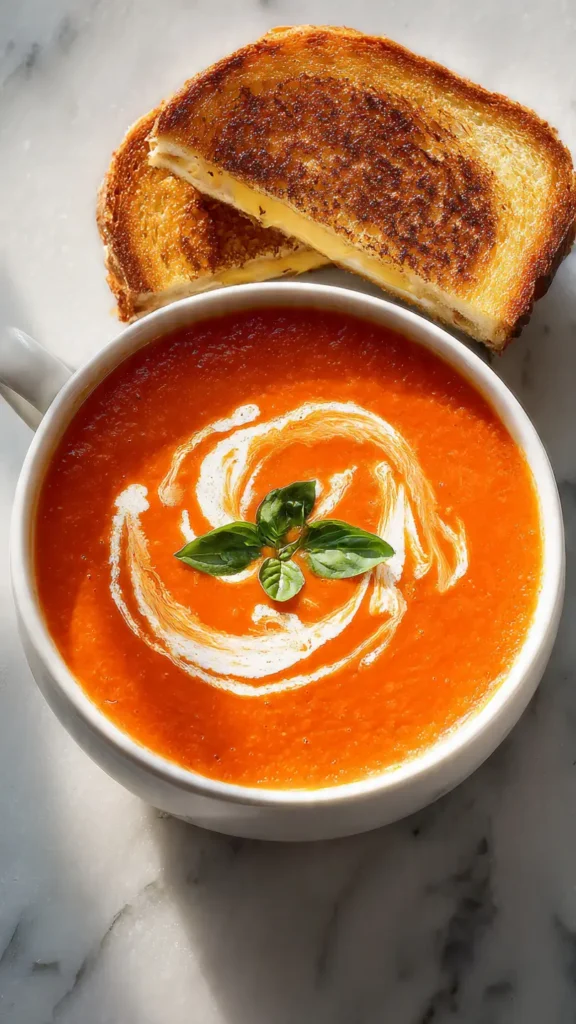 3. Creamy Tomato Soup for Grilled Cheese Dunking
