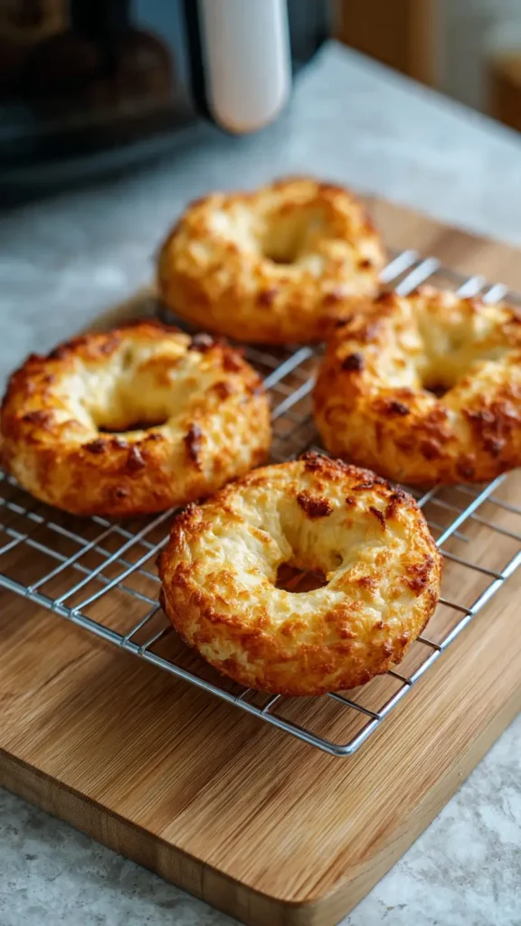 4. Air Fryer Protein Bagels (For When Your Oven is Broken)
