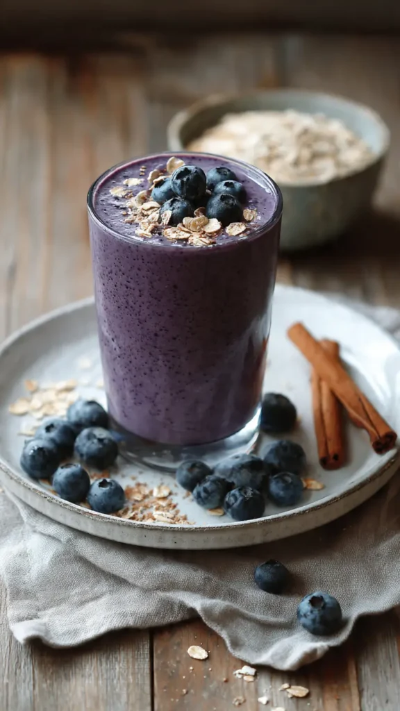 5. Blueberry Muffin Protein Smoothie (Tastes Like Actual Baked Goods)
