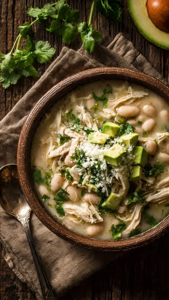 5. Crockpot White Chicken Chili (Set It and Forget It)