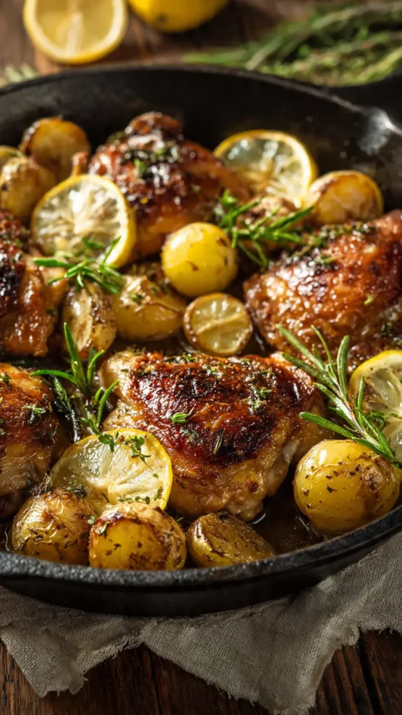 5. Lemon Herb Chicken and Potato Skillet (The Comfort Food Champion)