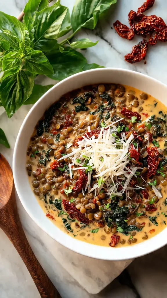 6. Creamy Tuscan Lentil Stew (The One That Feels Like a Hug)