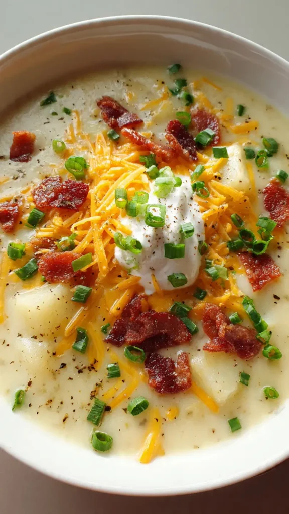 6. Loaded Baked Potato Soup for Carb Lovers