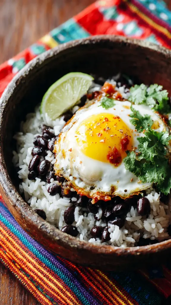 6. Rice and Beans Breakfast Bowl (Sounds Weird, Is Delicious)