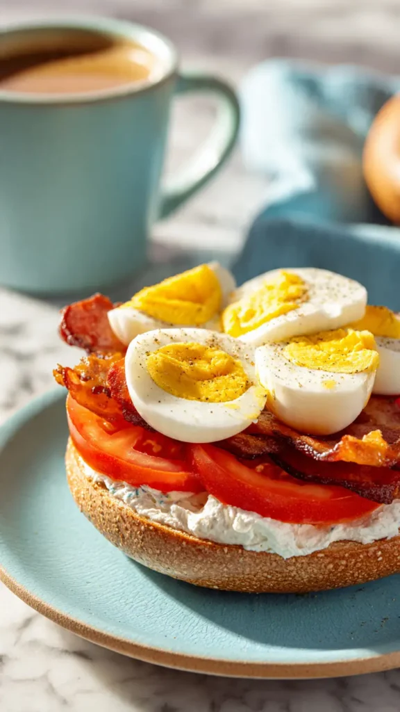 6. The Ultimate Breakfast Bagel with Cream Cheese Twist