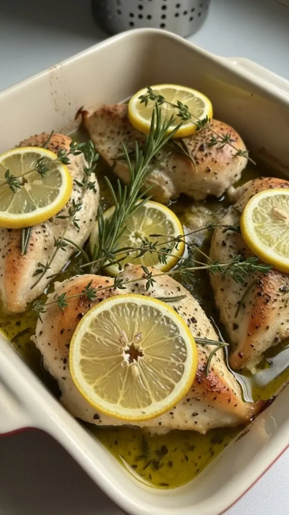 7. Lemon Herb Chicken (The "I'm Pretending to Be Healthy" Dinner)
