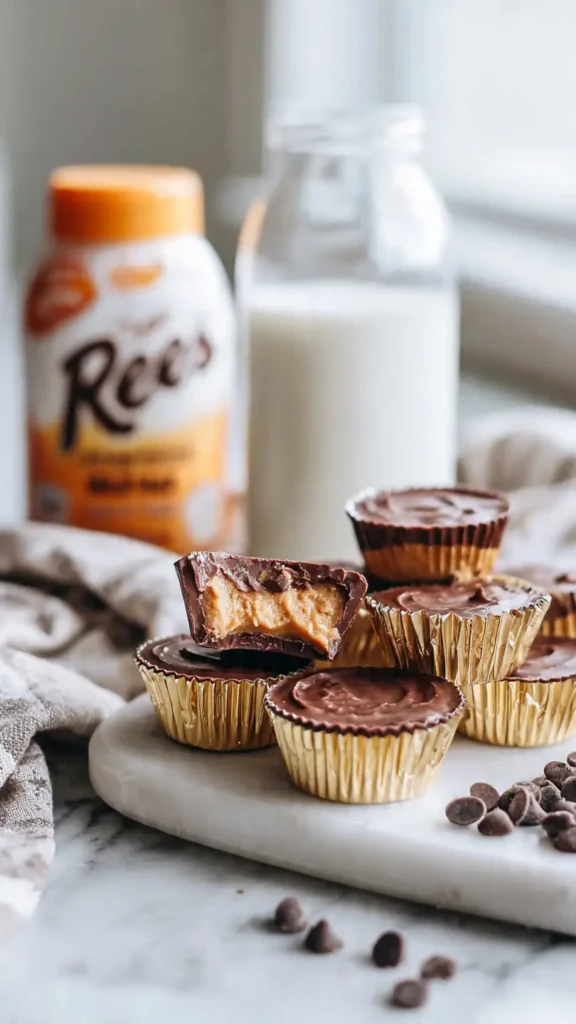 7. Sugar-Free Homemade Reese's Cups with PB2 (The Ultimate Low-Cal Version)