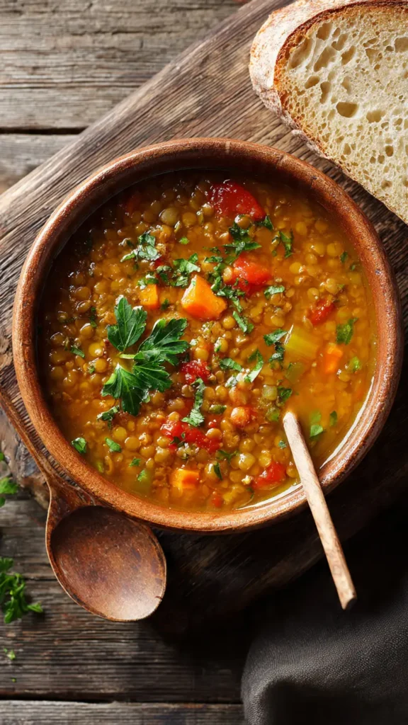 8. Lentil Soup That's Actually Filling (The "Vegetarian Protein" Winner)
