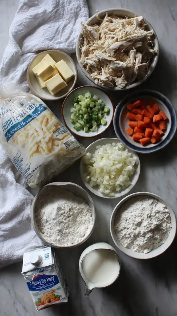 Chicken Pot Pie with Biscuits (Easy Comfort Dinner)