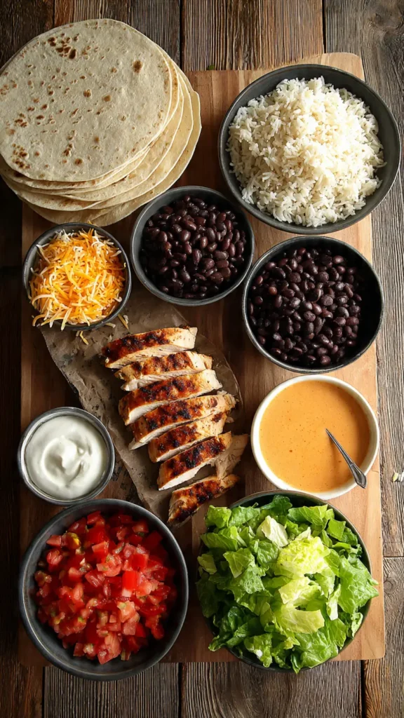 Easy Chipotle Ranch Grilled Chicken Burrito