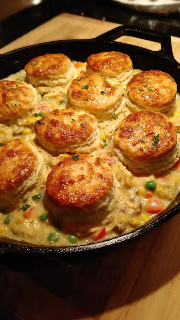 Pioneer Woman Chicken Pot Pie with Biscuits