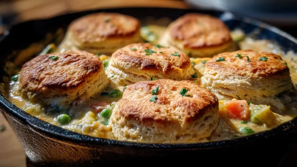 Pioneer Woman Chicken Pot Pie with Biscuits
