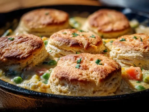 Pioneer Woman Chicken Pot Pie with Biscuits