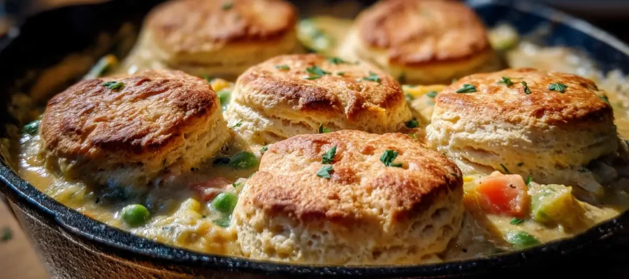 Pioneer Woman Chicken Pot Pie with Biscuits