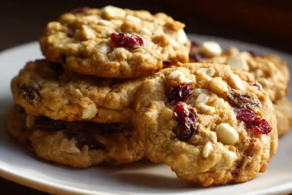 The Best White Chocolate Cranberry Oatmeal Cookies Recipe
