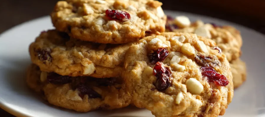 The Best White Chocolate Cranberry Oatmeal Cookies Recipe