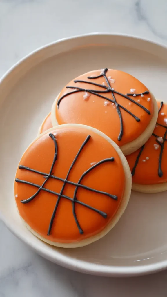 1. Classic Basketball Cookies with Royal Icing (The One That Started It All)