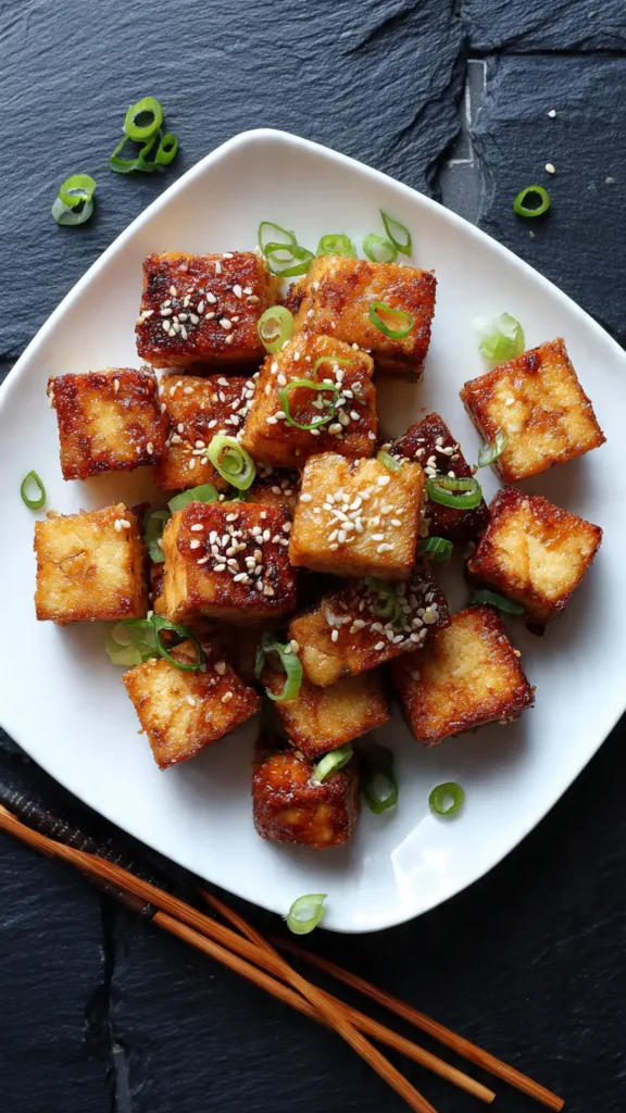 12. Spicy Baked Tofu for the Vegetarians