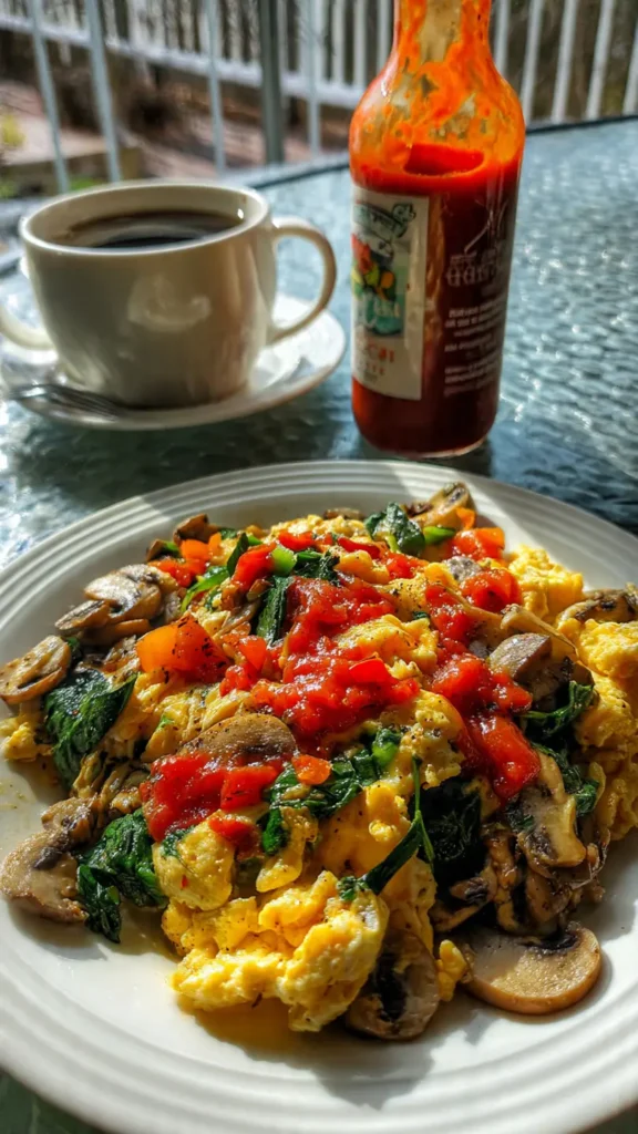 3. Egg White Veggie Scramble for When You Need Breakfast